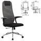 Кресло офисное BRABIX PREMIUM "Ultimate EX-801" хром, плотная двойная сетка Х2, черное/серое, 532918 532918