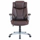 Кресло BRABIX PREMIUM "Phantom EX-553", рециклированная кожа, регулируемый подголовник, коричневое, 532941 532941