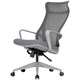Кресло офисное CHAIRMAN CH 577, эргономичная спинка, серый пластик, сетка/ткань, серое, 7146057 533045