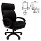 Кресло офисное CHAIRMAN СН 505, НАГРУЗКА до 150 кг, велюр, черное, 7127990 533047