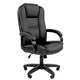 Кресло офисное Chairman CH 600 LT, экокожа, черное, 7158667 533226