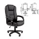 Кресло офисное Chairman CH 600 LT, экокожа, черное, 7158667 533226