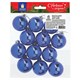 Шары ёлочные 12 шт., 4 см, "Solid Color", пластик, СИНИЕ, глянец, ЗОЛОТАЯ СКАЗКА, 591122 591122