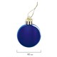 Шары ёлочные 12 шт., 4 см, "Solid Color", пластик, СИНИЕ, глянец, ЗОЛОТАЯ СКАЗКА, 591122 591122