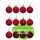 Шары ёлочные 12 шт., 4 см, "Solid Color", пластик, КРАСНЫЕ, глянец, ЗОЛОТАЯ СКАЗКА, 591123 591123