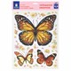 Украшение для окон и стекла ЗОЛОТАЯ СКАЗКА "Бабочки 1", 30х38 см, ПВХ, 591231 591231
