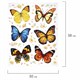 Украшение для окон и стекла ЗОЛОТАЯ СКАЗКА "Бабочки 3", 30х38 см, ПВХ, 591233 591233