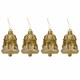 Украшение ёлочное "Колокольчики", 4 шт., 6,5х5 см, пластик, золотистые, ЗОЛОТАЯ СКАЗКА, 591999 591999