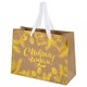 Пакет подарочный (1 шт.) новогодний, 27х11х20 см, "Shiny Kraft", фольга, ассорти, ЗОЛОТАЯ СКАЗКА, 592437 592437