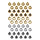 Шары елочные НАБОР 50 шт., 6 см, "Gold&Silver Spark", пластик, золото/серебро, ЗОЛОТАЯ СКАЗКА, 592452 592452
