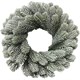 Венок новогодний заснеженный, диаметр 40 см "Снежная зима", литой ПЭТ, ЗОЛОТАЯ СКАЗКА, 592519 592519
