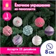 Украшение ёлочное (1 шт.) "Зимняя нежность", 8 см, ассорти 25 дизайнов, ЗОЛОТАЯ СКАЗКА, 592580 592580