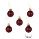 Шары елочные НАБОР 54 предмета "Burgundy Style", пластик, бордо, ЗОЛОТАЯ СКАЗКА, 592591 592591