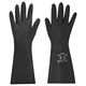 Перчатки латексные КЩС-1 ULTRA STRONG химически устойчивые двухслойные чёрные, размер 7-7,5, S (малый), RABBITEX (РАББИТЕКС) EXPERT, 609270 609270