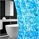 Шторка для ванной ПОЛИЭСТЕР, 180х200 см, кольца в комплекте, ГОЛУБЫЕ ВОЛНЫ, PRIMILA (ПРИМИЛА), 700083 700083
