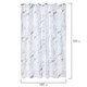 Шторка для ванной ПОЛИЭСТЕР, 180х200 см, кольца в комплекте, БЕЛЫЙ МРАМОР, PRIMILA (ПРИМИЛА), 700084 700084