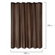 Шторка для ванной ПОЛИЭСТЕР, 180х180 см, кольца в комплекте, КОРИЧНЕВЫЙ БРИЛЛИАНТ, PRIMILA (ПРИМИЛА), 700091 700091