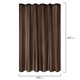 Шторка для ванной ПОЛИЭСТЕР, 180х200 см, кольца в комплекте, КОРИЧНЕВЫЙ БРИЛЛИАНТ, PRIMILA (ПРИМИЛА), 700097 700097