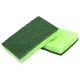 Губки для посуды 110х70х20 мм, ЦЕЛЛЮЛОЗНЫЕ + АБРАЗИВ, КОМПЛЕКТ 2 штуки, зеленые/зеленый абразив, LAIMA, 700258 700258