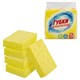 Губки для посуды 110х70х20 мм, ЦЕЛЛЮЛОЗНЫЕ, КОМПЛЕКТ 5 штук, желтые, LAIMA, 700259 700259