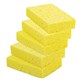 Губки для посуды 110х70х20 мм, ЦЕЛЛЮЛОЗНЫЕ, КОМПЛЕКТ 5 штук, желтые, LAIMA, 700259 700259