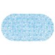 Коврик для ванны противоскользящий 64х36 см "Ручей", овальный, голубой, ПВХ, присоски, PRIMILA (ПРИМИЛА), 700390 700390