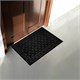 Коврик придверный 40х60 см, ЧЕРНЫЙ, грязезащитный, 430 г/м2, фактурный рисунок ЧЕШУЙКИ, ЛЮБАША, 701057 701057