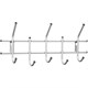 Вешалка настенная Стандарт 2/5, 220х475х95 мм, 5 крючков, металл, белая 601095 - фото 39547