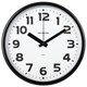 Часы настенные TROYKATIME (TROYKA) 91900945, круг, белые, черная рамка, 23х23х4 см 452286