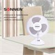 Вентилятор настольный SONNEN FT23-B6, d=23 см, 25 Вт, на подставке, 2 скоростных режима, белый/серый, 451038 451038