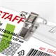 Бейдж горизонтальный (57х90 мм), с клипсой и булавкой, мягкий, STAFF Basic, 235464 235464