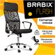 Кресло BRABIX Flash MG-302, с подлокотниками, хром, черное, 530867 530867