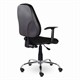 Кресло BRABIX Comfort MG-322, хром, регулируемая эргономичная спинка, ткань, черное, 532558 532558