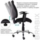 Кресло BRABIX Comfort MG-322, хром, регулируемая эргономичная спинка, ткань, черное, 532558 532558