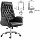 Кресло офисное BRABIX PREMIUM Legacy EX-750, синхромеханизм, алюминий, экокожа, черное, 532492 532492