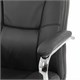 Кресло из натуральной кожи BRABIX PREMIUM Phaeton EX-502, хром, черное, 530882 530882