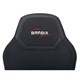 Кресло компьютерное BRABIX Alpha GM-018, ткань/экокожа, черное, 532636 532636