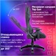 Кресло компьютерное BRABIX GT Carbon GM-120, две подушки, экокожа, черное/синее, 531930 531930