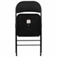 Стул складной BRABIX Golf Plus CF-003 КОМФОРТ, чёрный каркас, чёрная ткань, 532889 532889