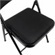 Стул складной BRABIX Golf Plus CF-003 КОМФОРТ, чёрный каркас, чёрная ткань, 532889 532889