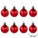 Шары ёлочные НАБОР 40 шт., 8 см/4 см, Red&White, красные/белые, пластик, ЗОЛОТАЯ СКАЗКА, 592167 592167
