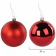 Шары ёлочные НАБОР 40 шт., 8 см/4 см, Red&White, красные/белые, пластик, ЗОЛОТАЯ СКАЗКА, 592167 592167