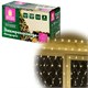 Электрогирлянда-сеть комнатная 1,5х1 м, 120 LED, теплый белый, 220 V, контроллер, ЗОЛОТАЯ СКАЗКА, 591104 591104