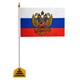 Флаг России настольный 14х21 см, с гербом РФ, BRAUBERG/STAFF, 550183 550183