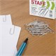 Скрепки 28мм 100 шт. STAFF маленькие в карт.коробке 220012