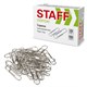 Скрепки STAFF EVERYDAY, 28 мм, никелированные, 100 шт., в картонной коробке, 226758 226758