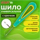 Шило с крючком, общая длина 140 мм, d=2 мм, прорезиненная ручка, STAFF, 238115 238115