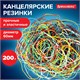 Резинки банковские универсальные диаметром 60 мм, BRAUBERG 200 г, цветные, натуральный каучук, 440037 440037