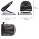Дырокол BRAUBERG G-Line, до 40 листов, черный, 224341 224341