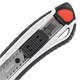 Нож канцелярский мощный 18 мм BRAUBERG Heavy duty, автофиксатор, резиновые вставки, металл, 237158 237158